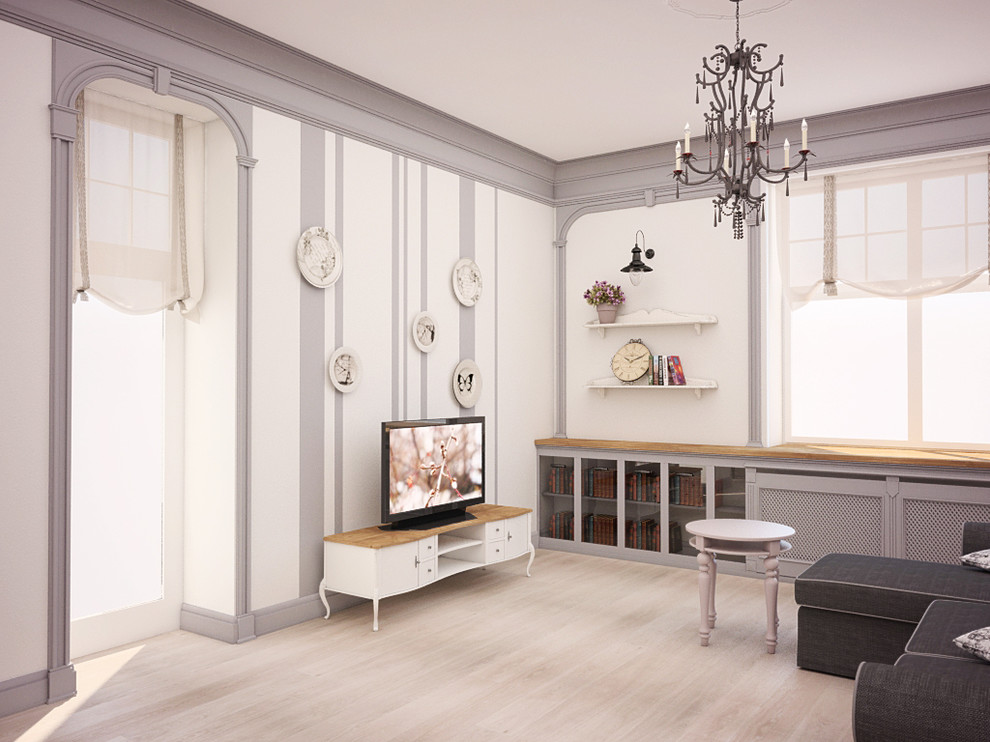 Интерьер коттеджа в стиле прованс в поселке Монтевиль