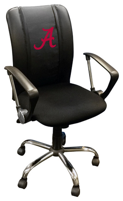 Alabama Crimson Tide Collegiate Curve Task Chair With Red A Logo