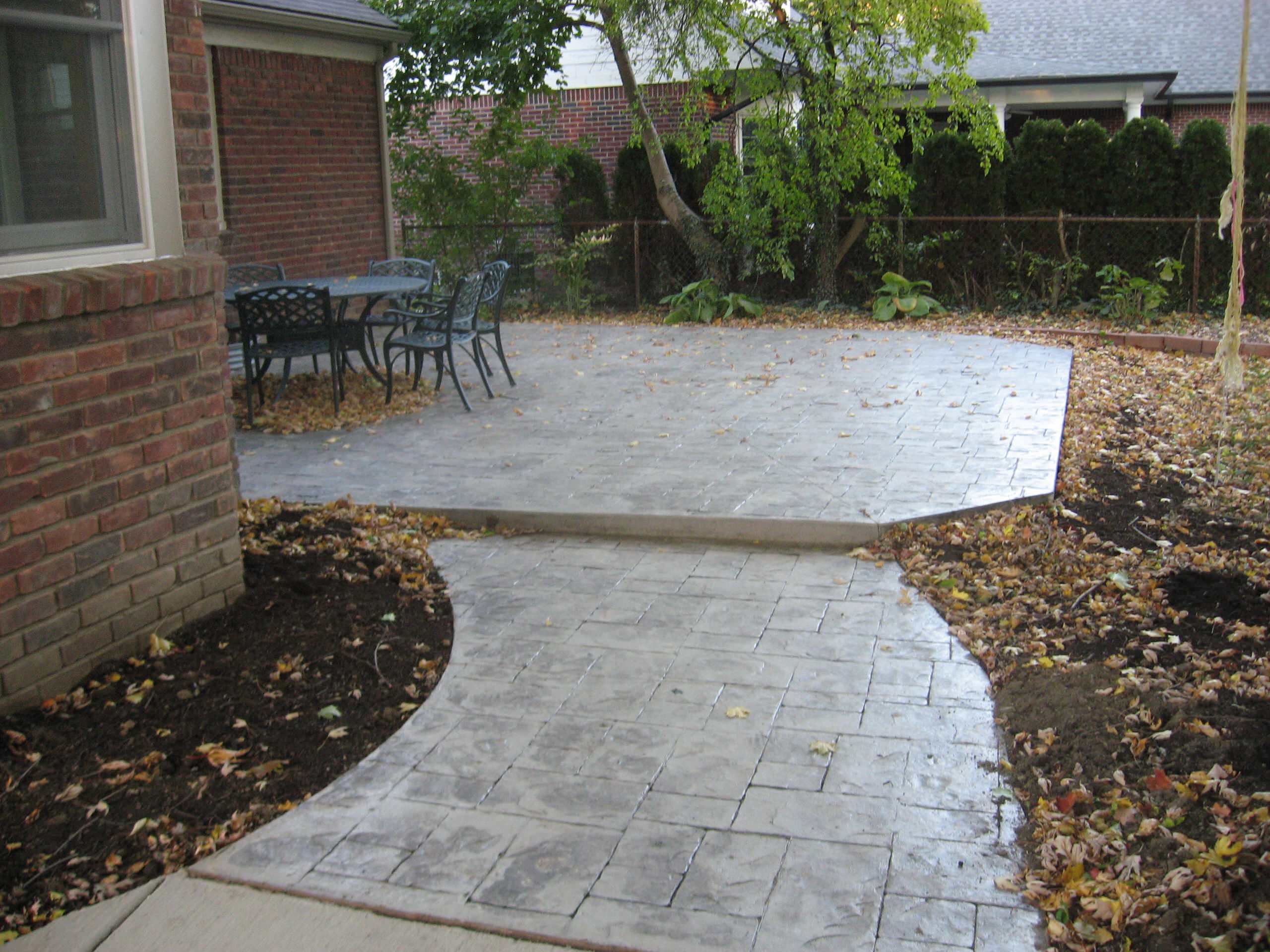 Birmingham Pattern Concrete Patio