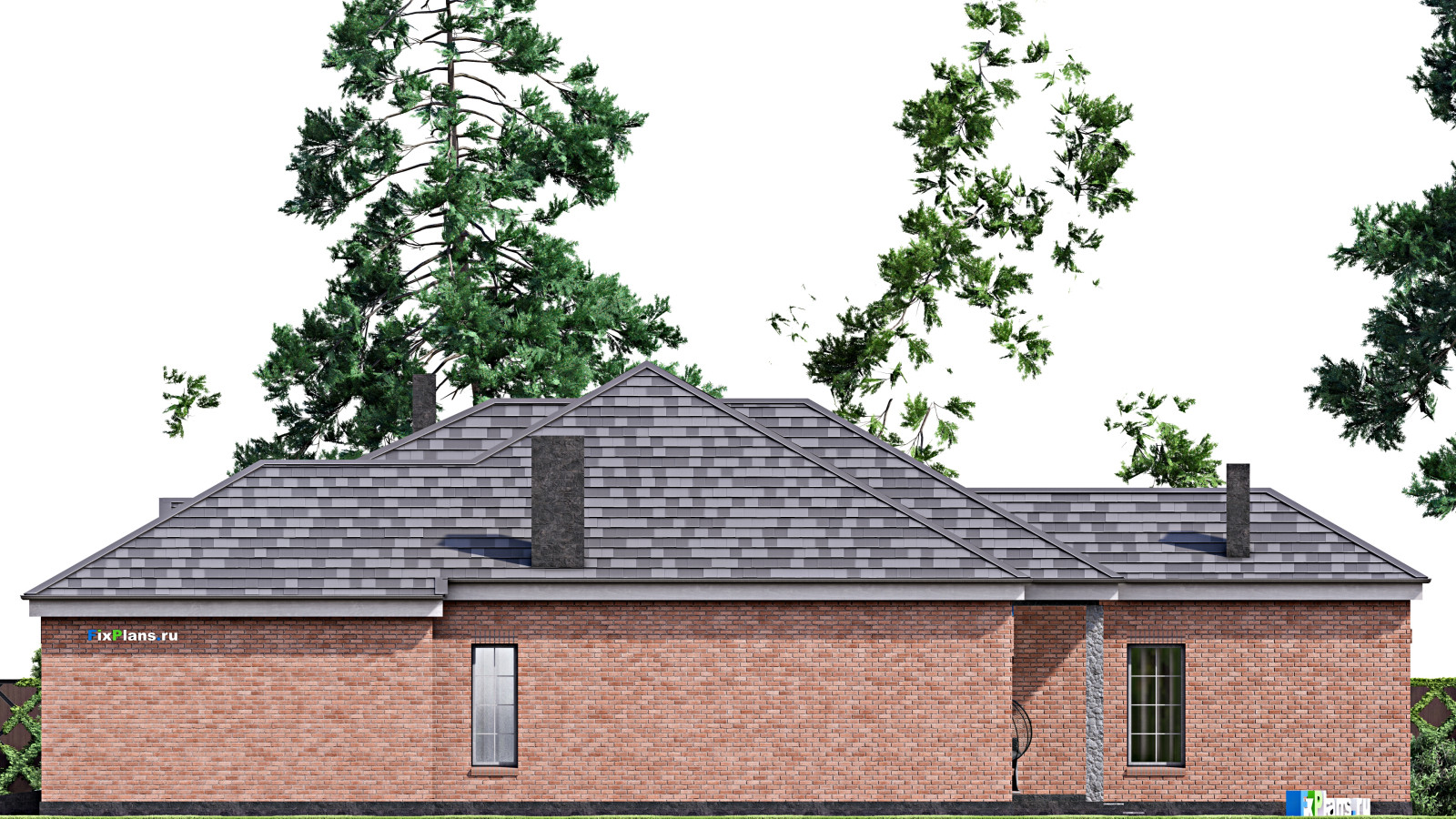 Проект одноэтажного дома 23х15м S214м2 F-16811