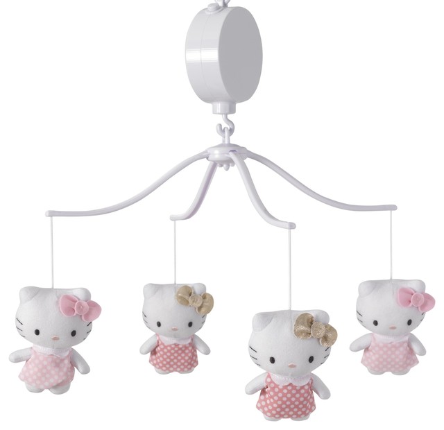 Hello Kitty Luv Musical Baby Crib Mobile By Bedtime Originals