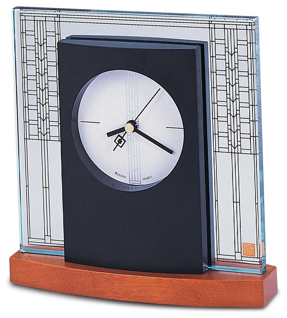 Glasner House Table Clock By Bulova Frank Lloyd Wright