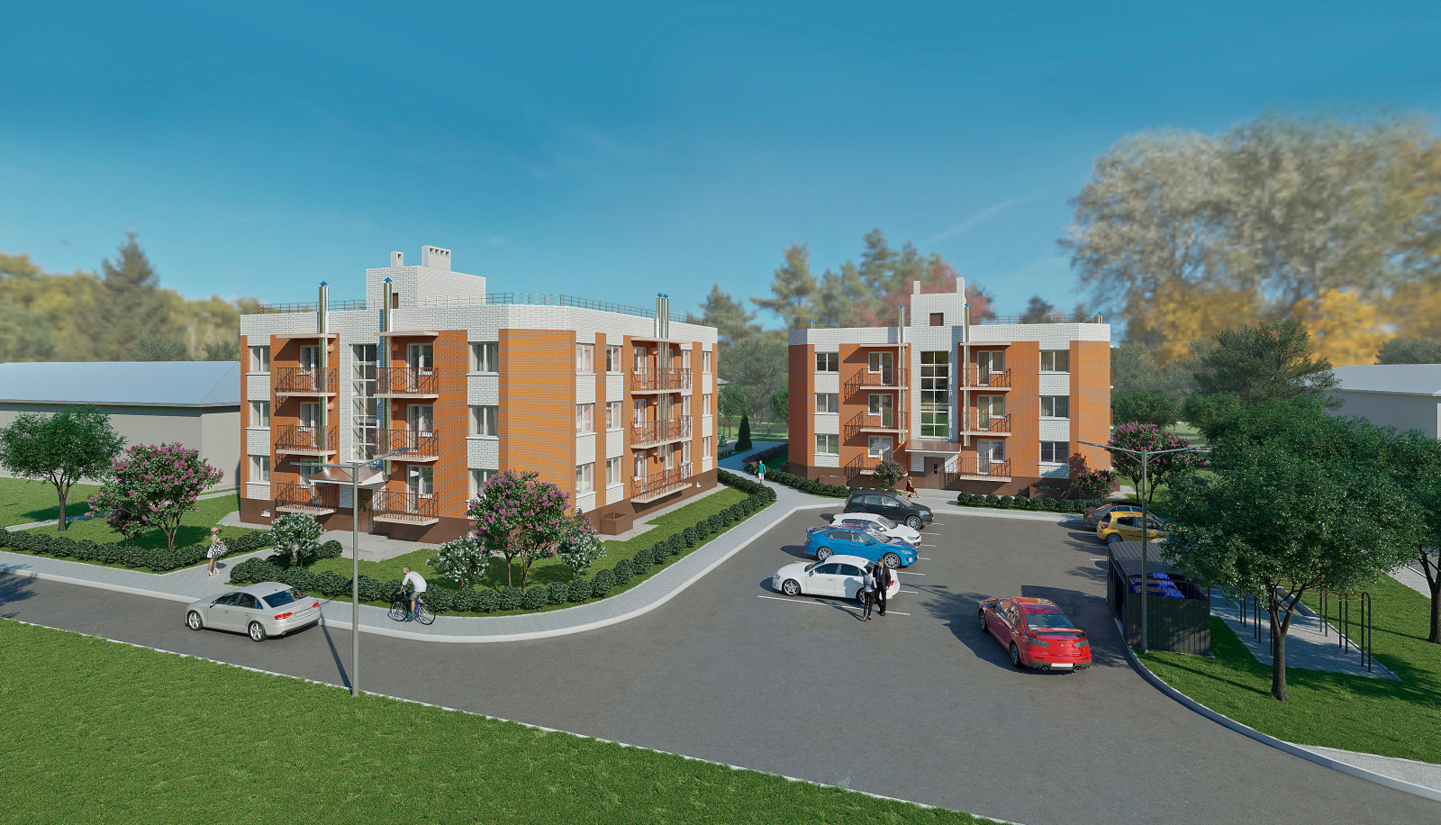 3Д Визуализация жилого комплекса