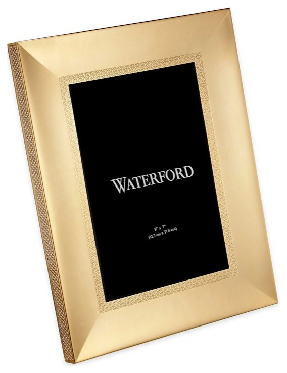 Waterford Lismore Diamond Gold 5x7 Frame Contemporary Picture
