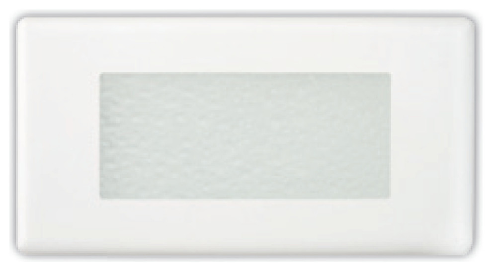 NICOR 15813COVER 10" Textured Frosted Glass Step Light Faceplate Cover