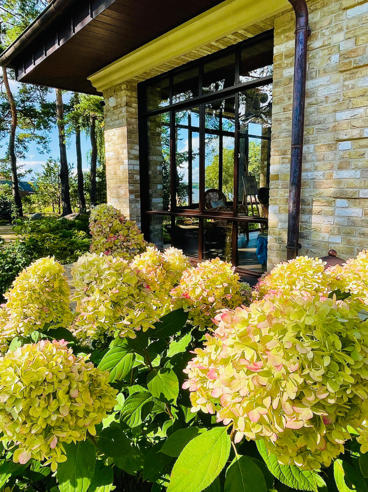 Боковой вид на террасу