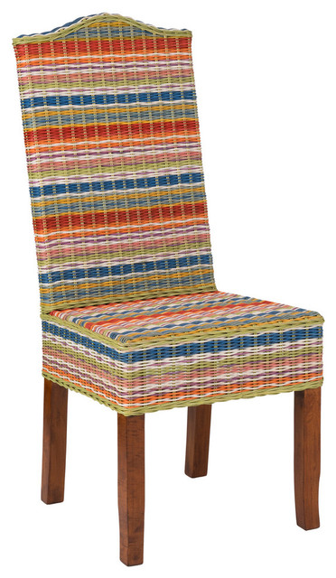 East At Main S Heaton Multi Colored Rattan Dining Chair East At Main S Heaton Multi Colored Rattan Dining Chair