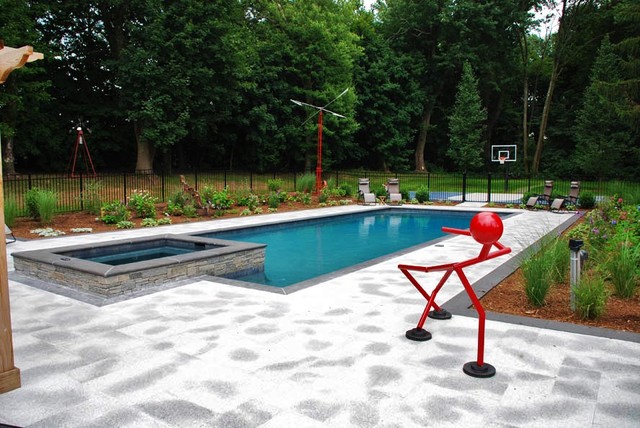 Customized Geometric Pools minimalistisch-pools