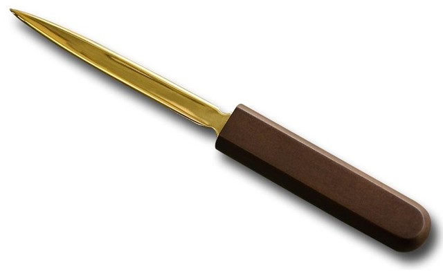 A8427 Walnut Leather Letter Opener