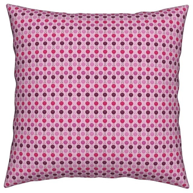 Abstract Geometric Whimsical Throw Pillow Contemporary