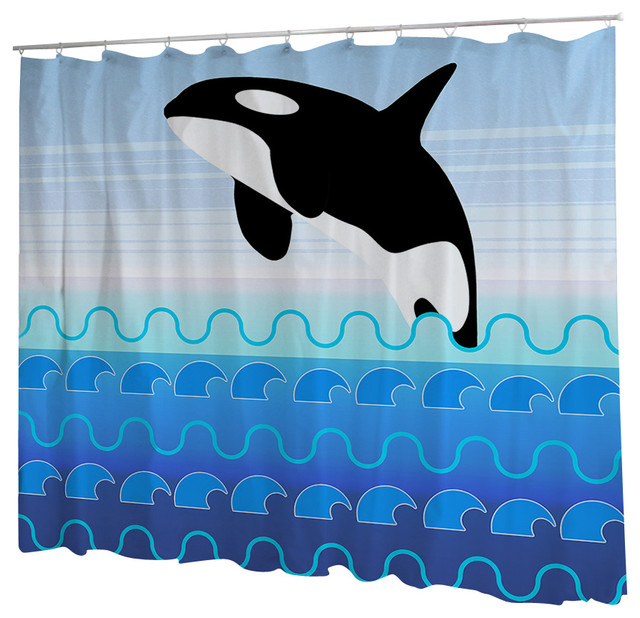 Uneekee Orca Shower Curtain