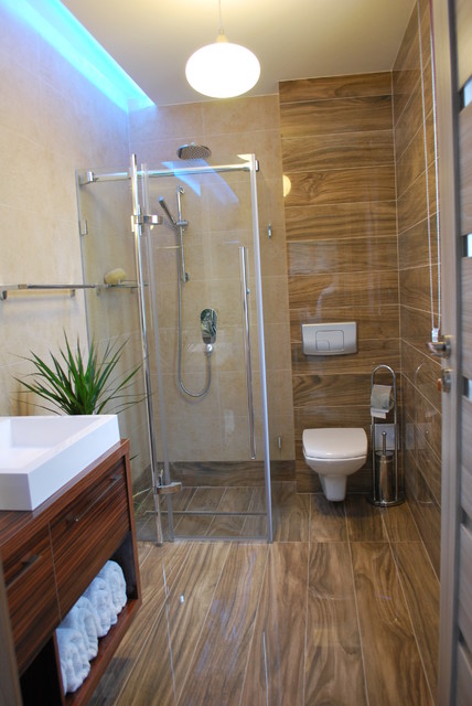 Duplex modern-badezimmer
