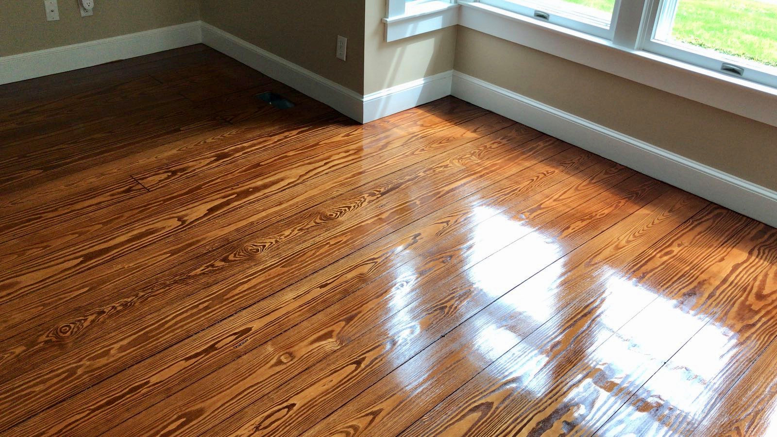 Hardwood Flooring installations w/ English Chestnut Stain Finish