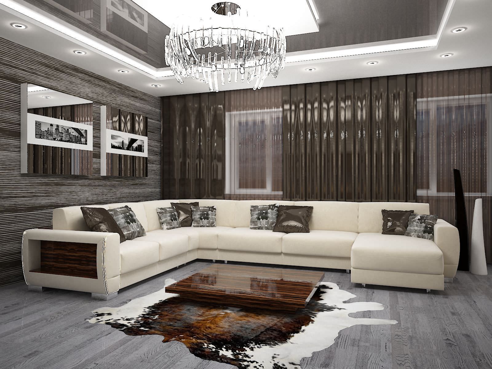 Монохромный интерьер.