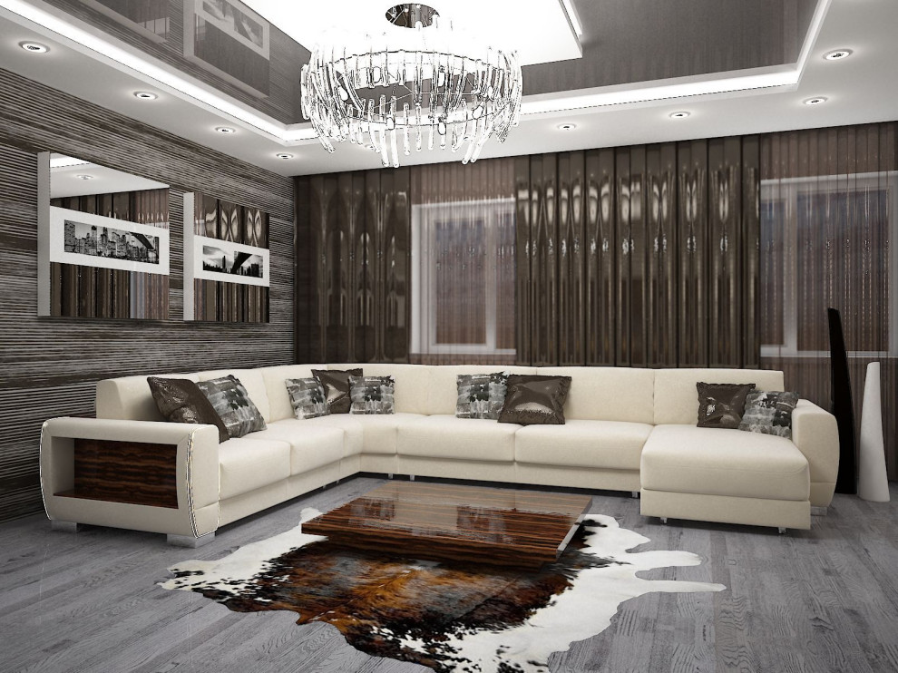 Монохромный интерьер.