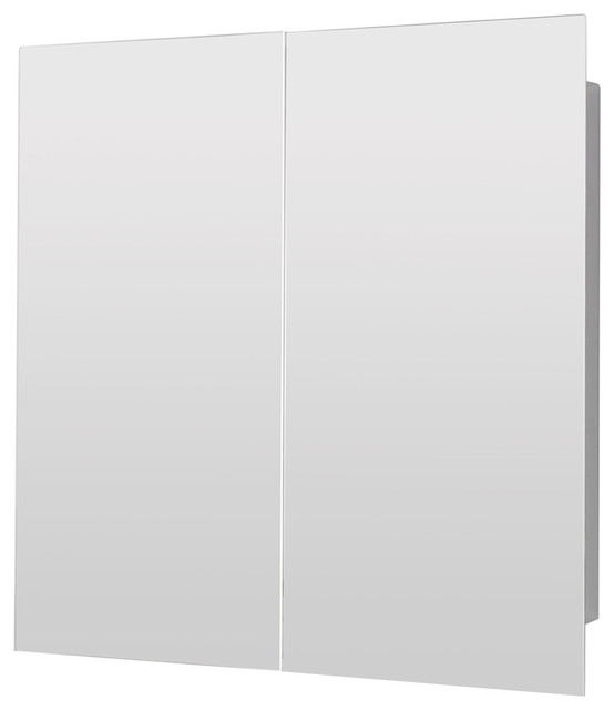 24 Heritage Double Mirror Medicine Cabinet With Sliding Doors 24 Heritage Double Mirror Medicine Cabinet With Sliding Doors Stainless Steel Contemporary Cabinets By Maykke