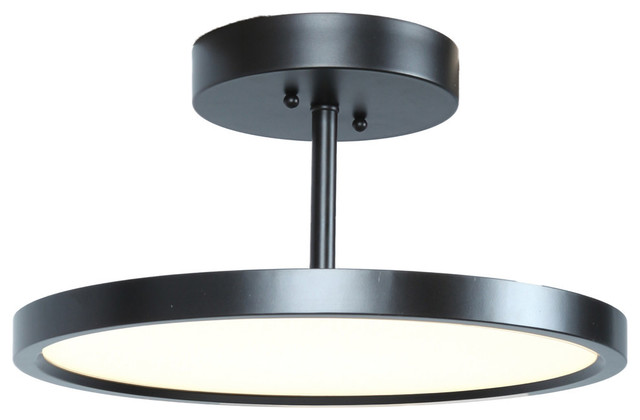 Sphere Led Semi Flush Oil Rubbed Bronze