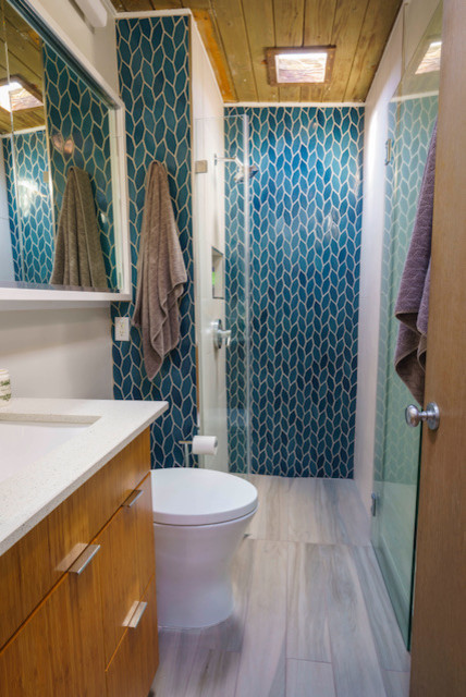 El Cerrito Hills Mid Centaurus Modern Master Bathroom
