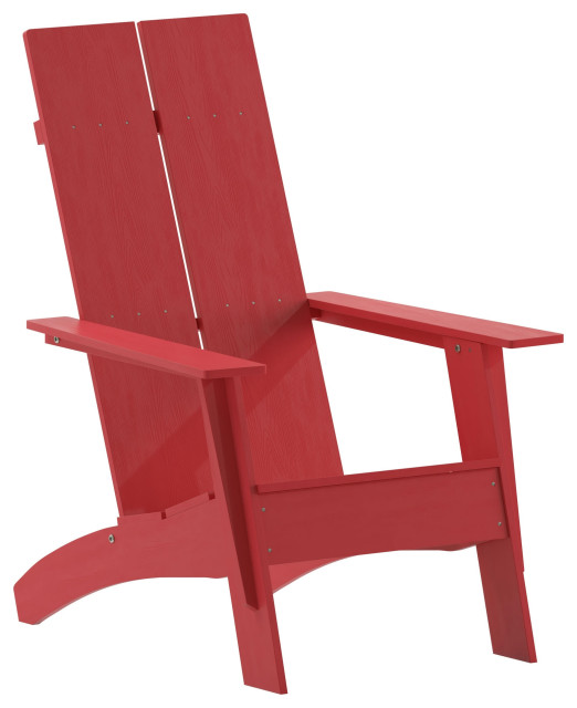 Red Modern Adirondack Chair