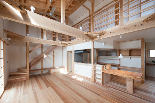LDK moderne-japonais-salon
