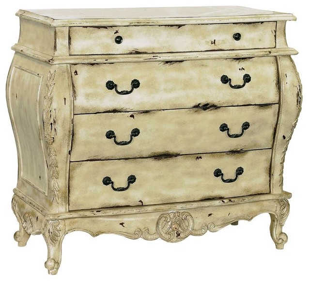 Sterling Industries Newport Chest With 4 Drawers, Antique White