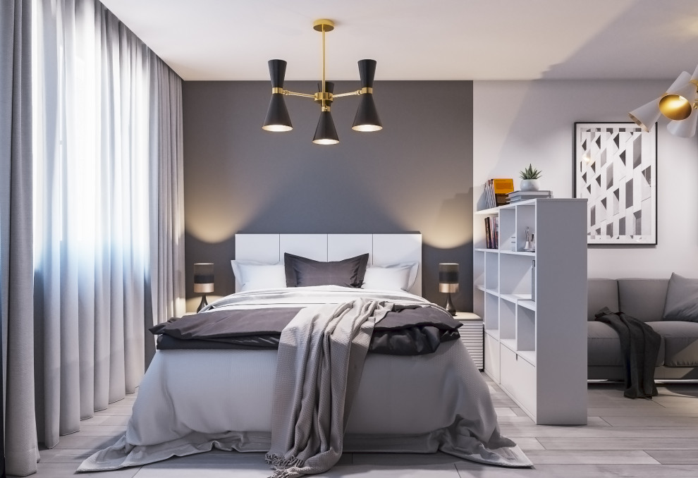 Однокомнатная квартира 35 квадратных метров в современном стиле