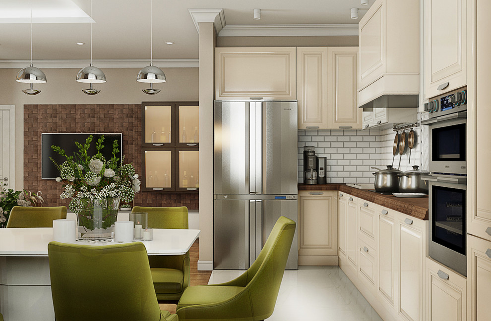 Кухня-гостиная. Визуализация