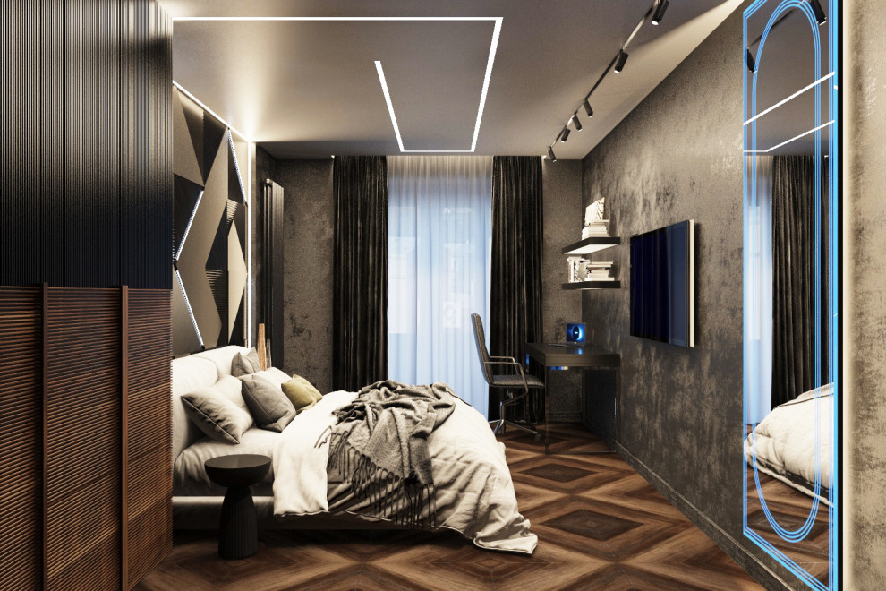 Дизайн интерьера двух комнатной квартиры. Спальня. Краснодарский край