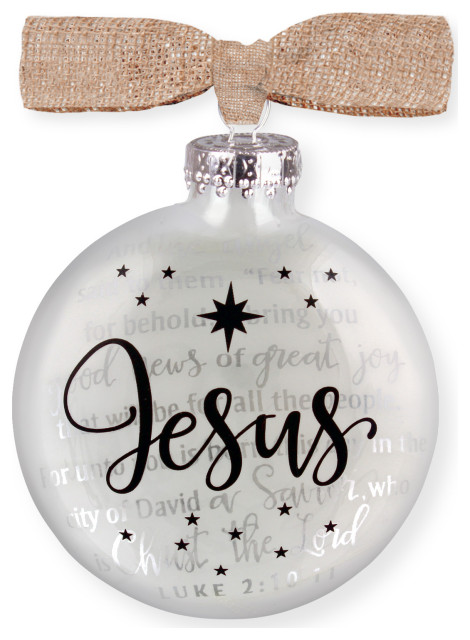 Christmas Ornament, Jesus Silhouette - Traditional - Christmas ...