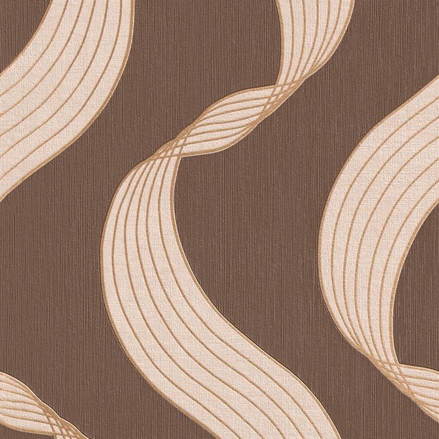 Ribbons Wallpaper, Double Roll - Contemporary - Wallpaper - by Walls