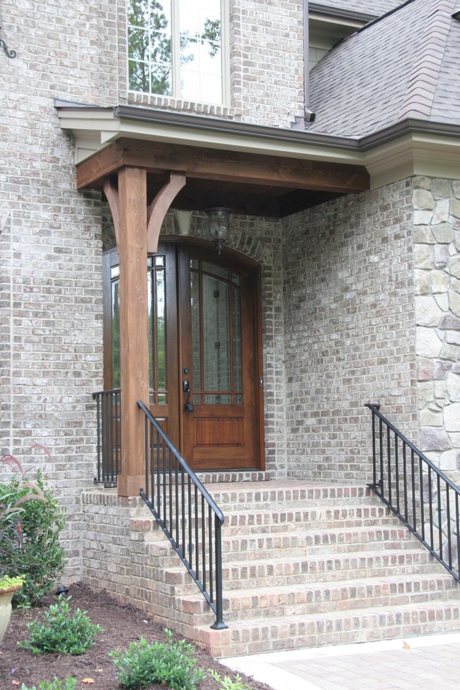 Inspiration for a rustic home design remodel in Raleigh