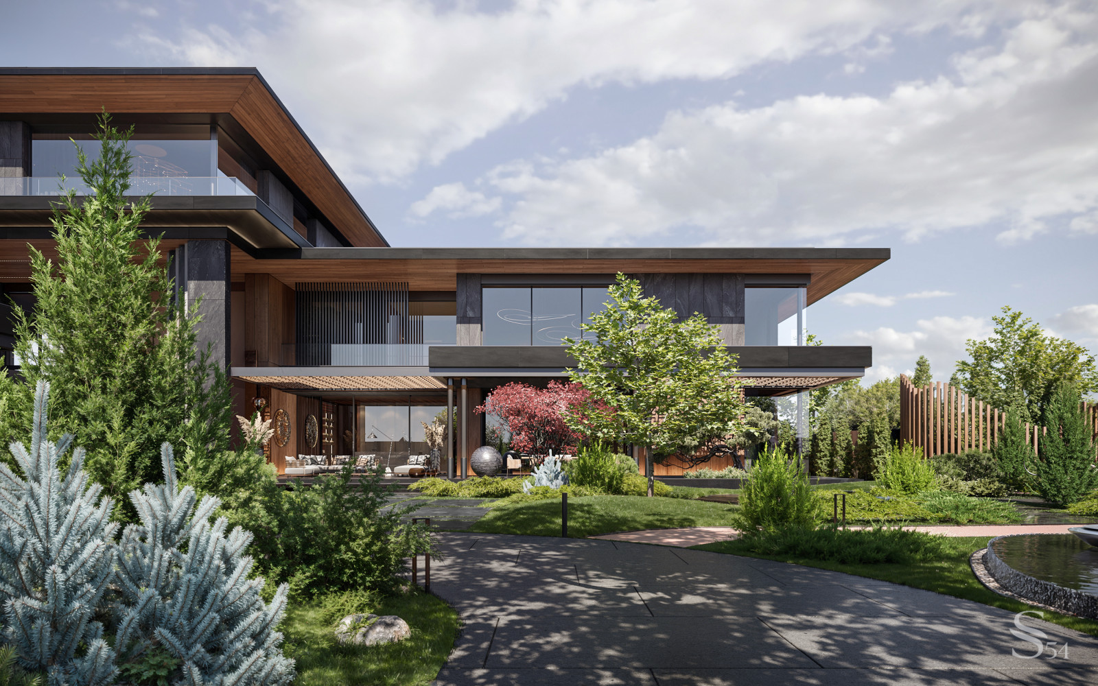 Ландшафтный проект загородного дома