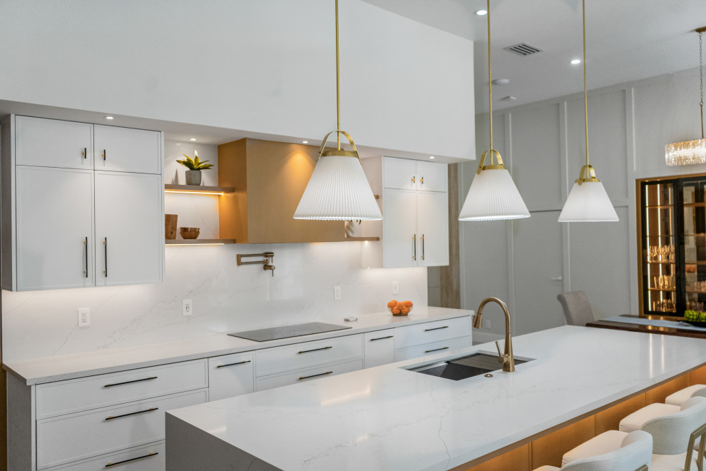 Inspiration for a transitional kitchen remodel in Miami