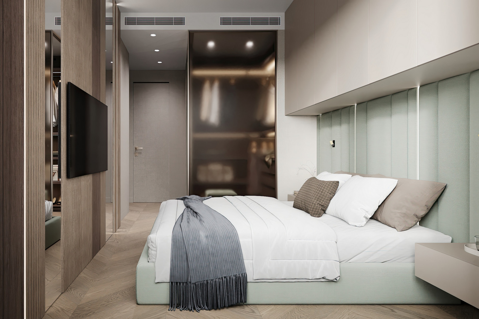 Дизайн и ремонт квартиры в ЖК Большая семерка - Сочный синий