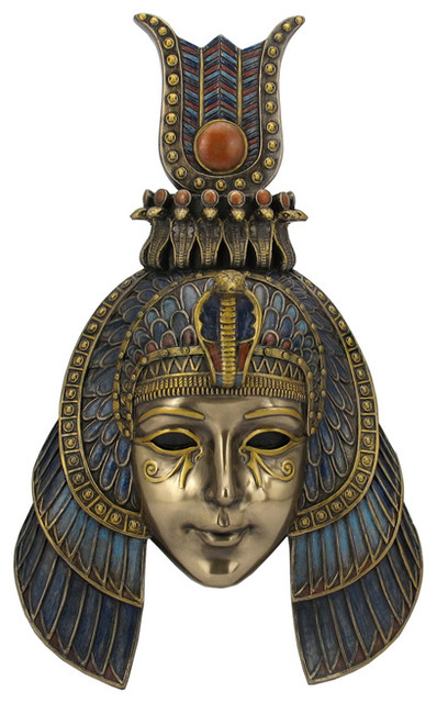 Cleopatra Headdress Mask Wall Plaque - Southwestern - Wall Sculptures - by  XoticBrands Home Decor | Houzz