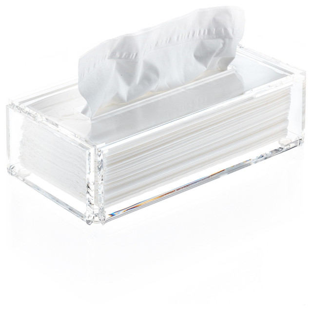 DWBA Tissue Box Holder Cover Tray Dispenser Tissue Case, Clear Acryllic