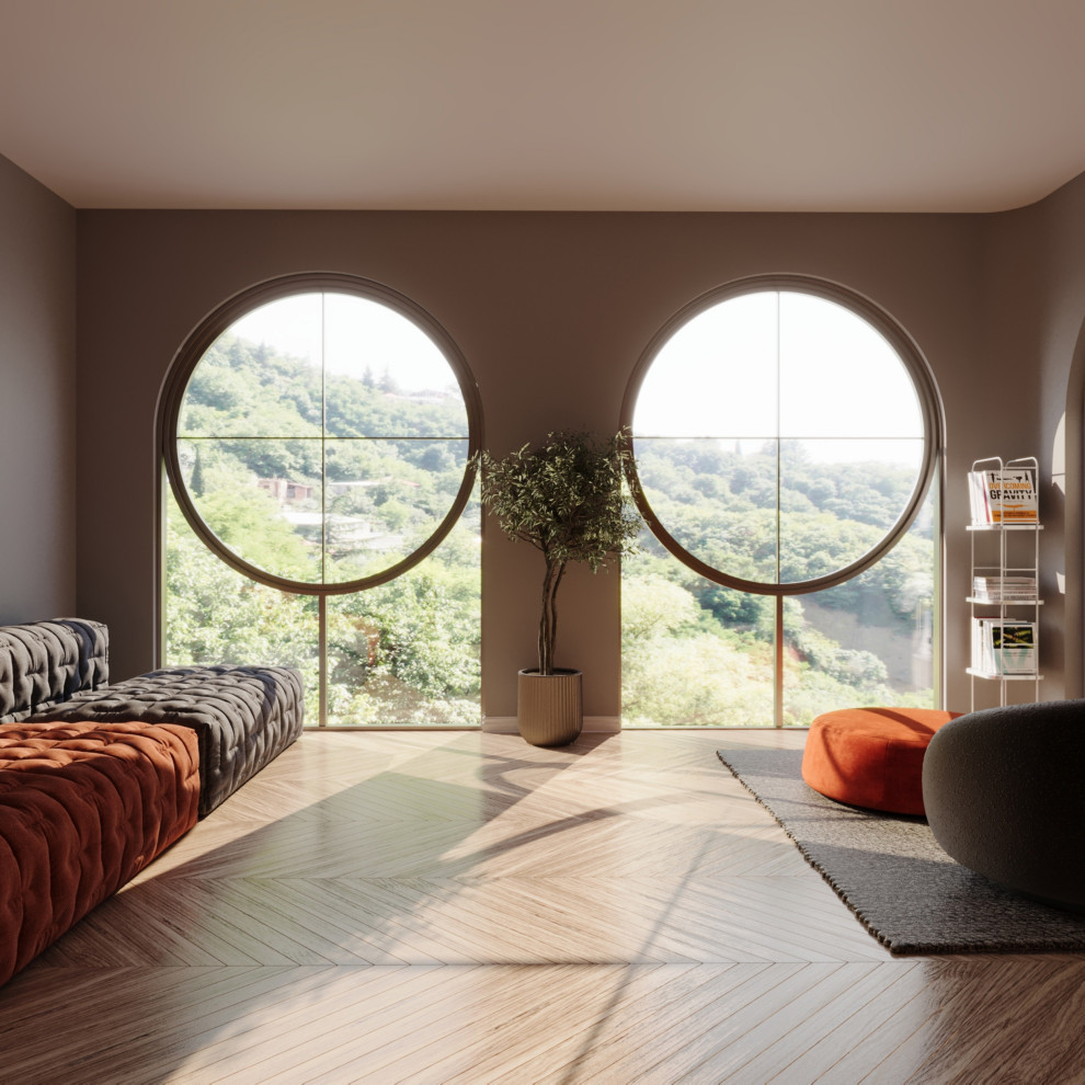 Просторная комната отдыха в горах