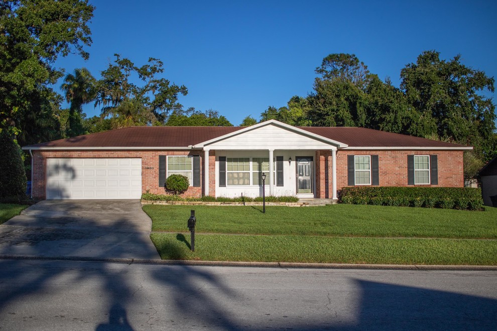 Florida brick ranch Traditional Exterior Other by brick&batten