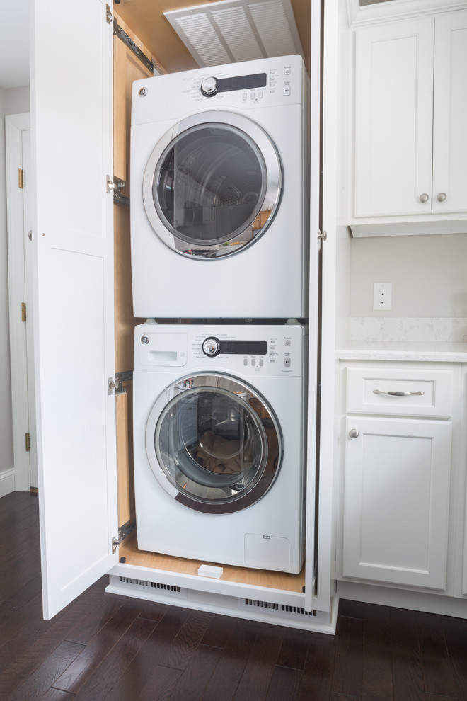 Design ideas for a traditional laundry room in New York.