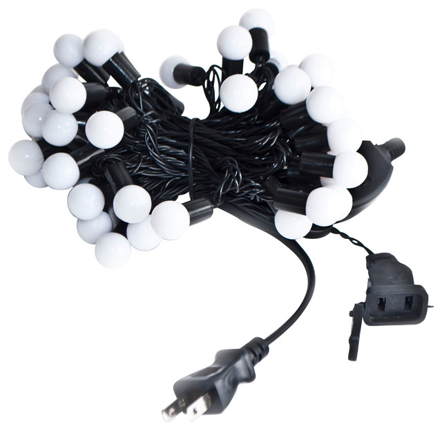 Aleko Electric 50 LED Extendable White String Light, Set of 2 - Contemporary - Outdoor Rope And ...