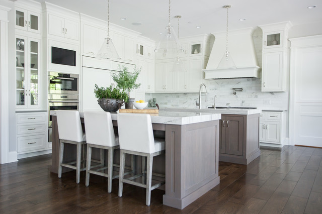 Transitional New Construction nyklassisk-koekken