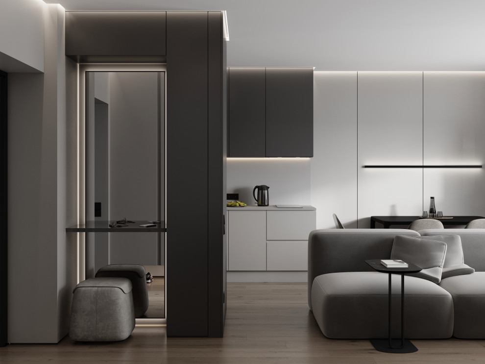 Студия в стиле минимализм ЖК Дом на Анри