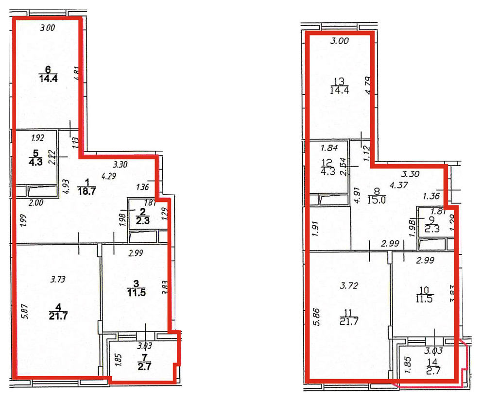 ремонт двухэтажной пятикомнатной квартиры | Houzz Россия