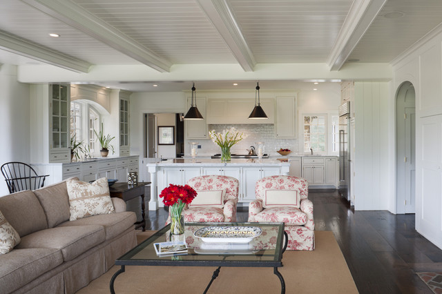 Villanova Residence Family Room Kitchen Traditional