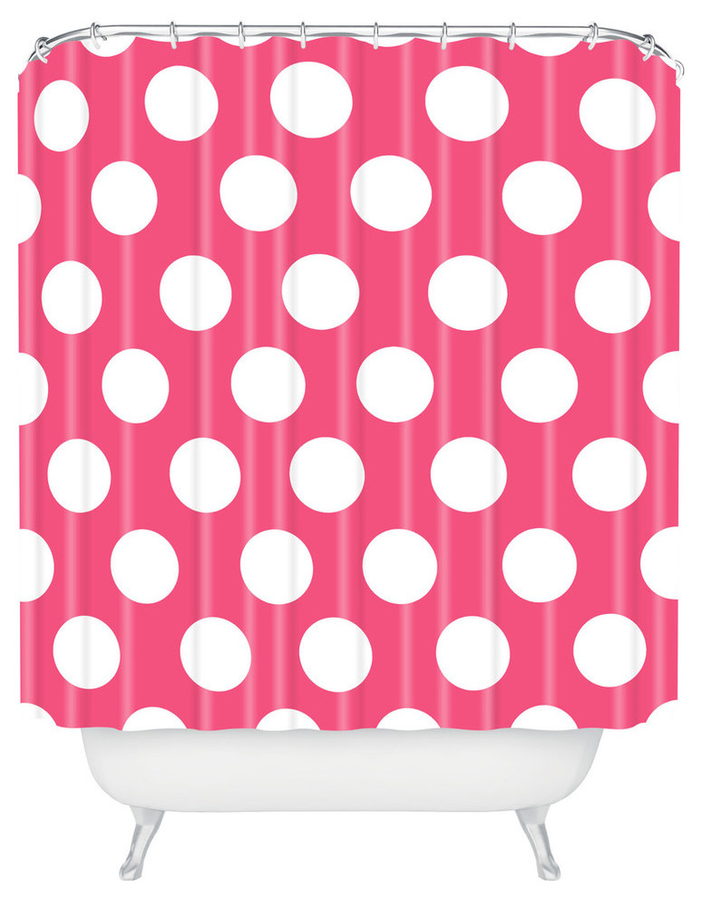 Allyson Johnson Pinkest Pink Shower Curtain, Standard 69"x72" Contemporary Shower Curtains