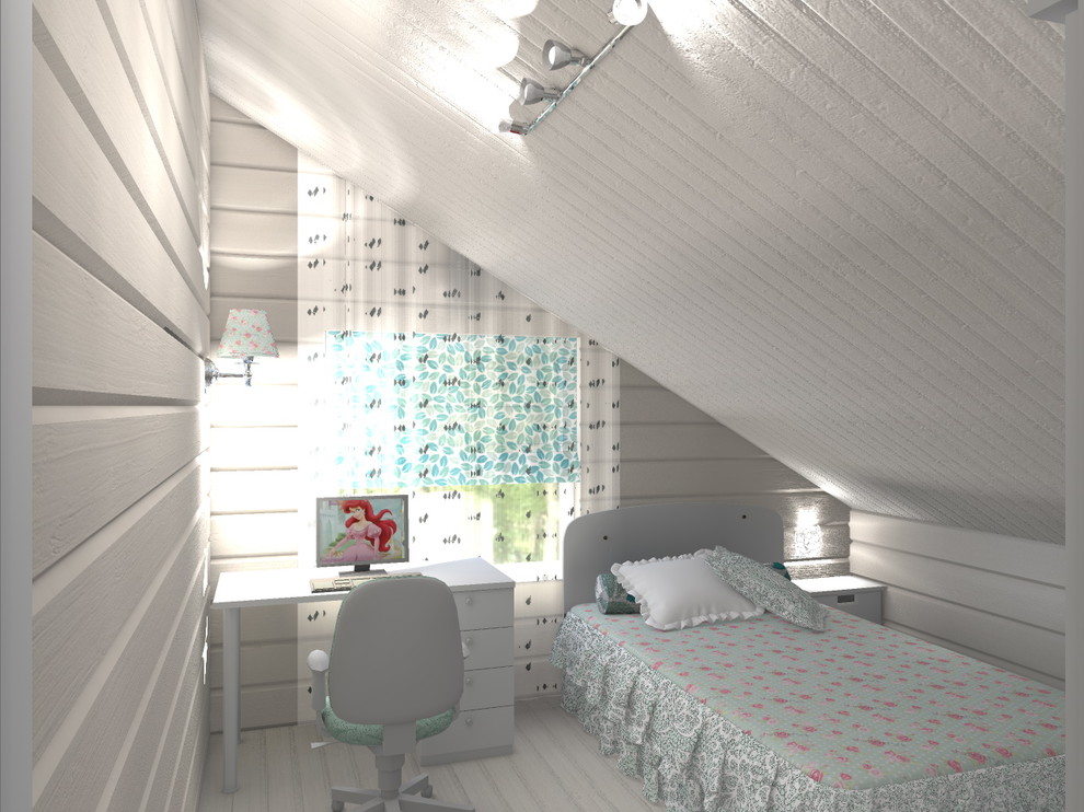 Деревянный дом в стиле "прованс"