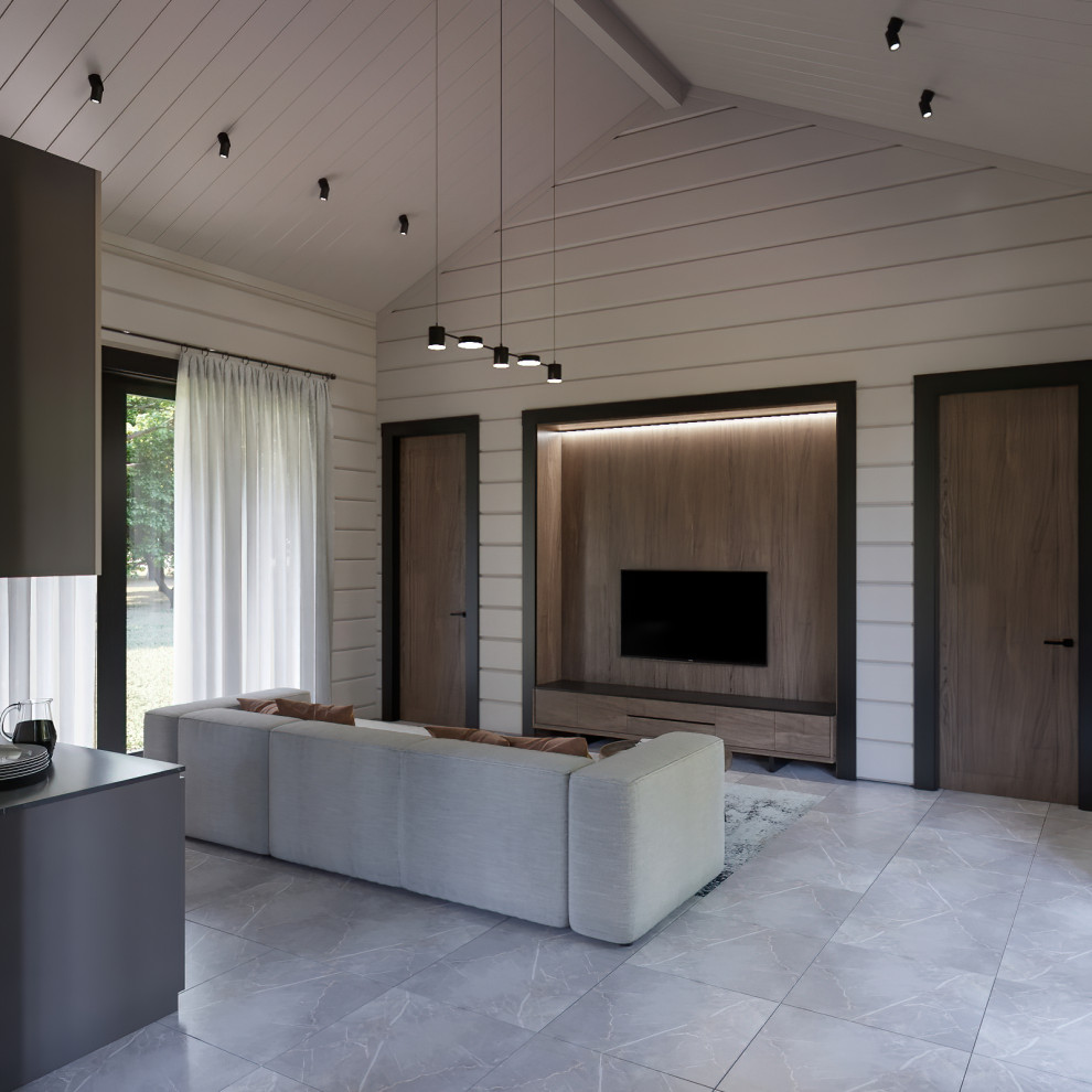 Уютная баня в современном исполнении