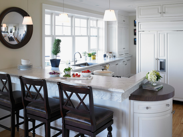 6696 Carrara Bianco Formica Laminate Traditional Kitchen