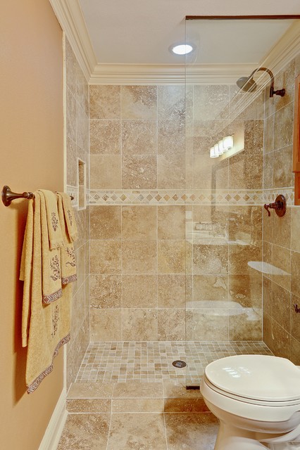 Small Bathroom Designs with Stand Up Shower Normandy Dr Kenner LA Custom Shower Traditional 