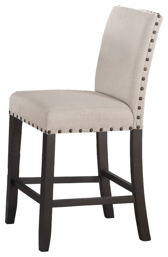 Darlington Antique Black Counter Height Chairs, Set of 2 Transitional